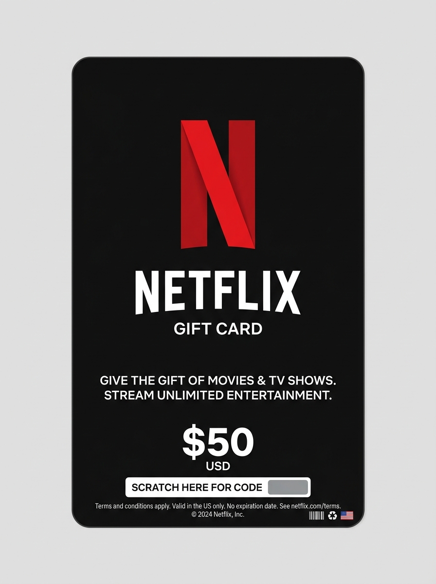 Netflix gift card preview